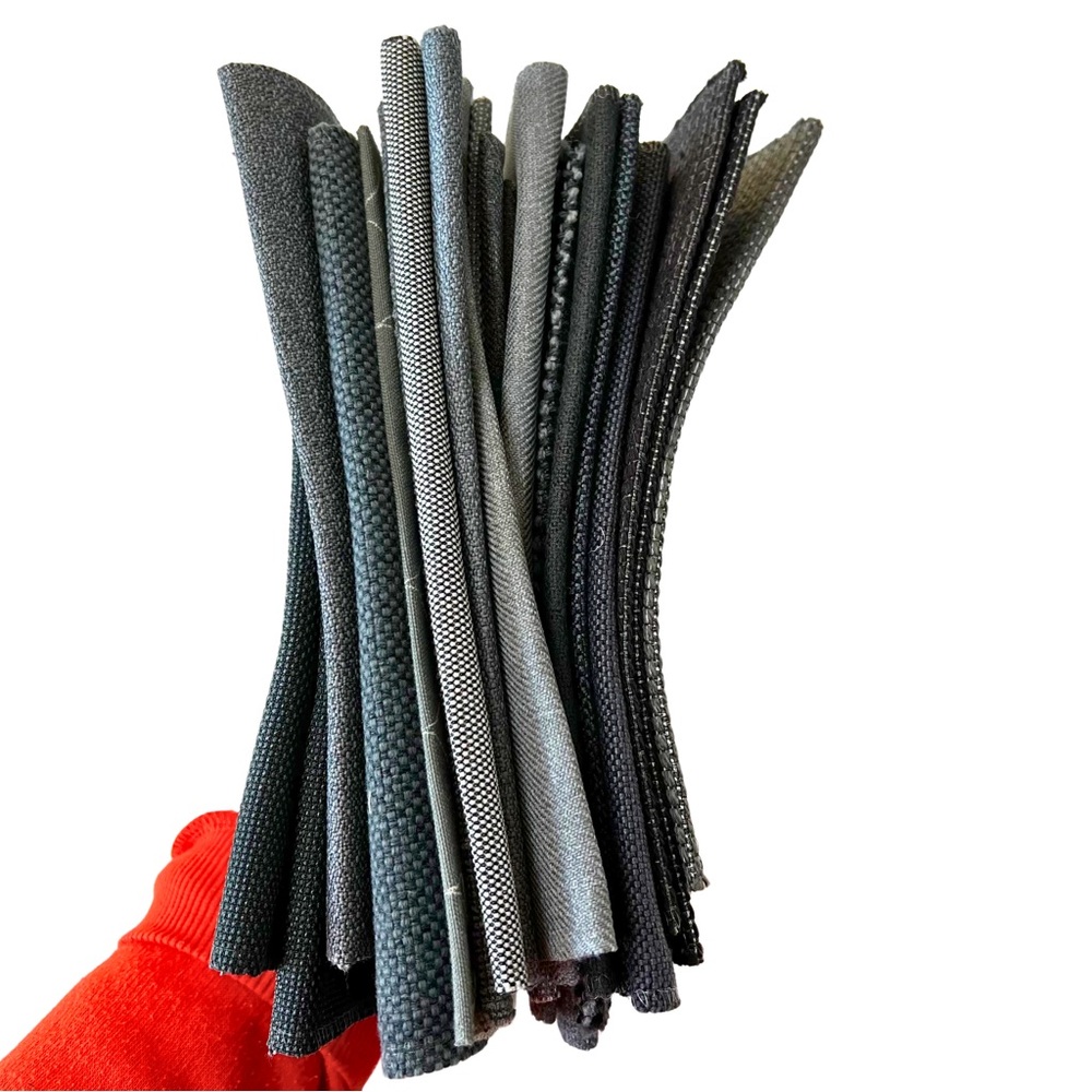 20 Designer Black and Grey Upholstery Fabric Swatches | Quilting Crafts Sewing - Picture 3 of 7